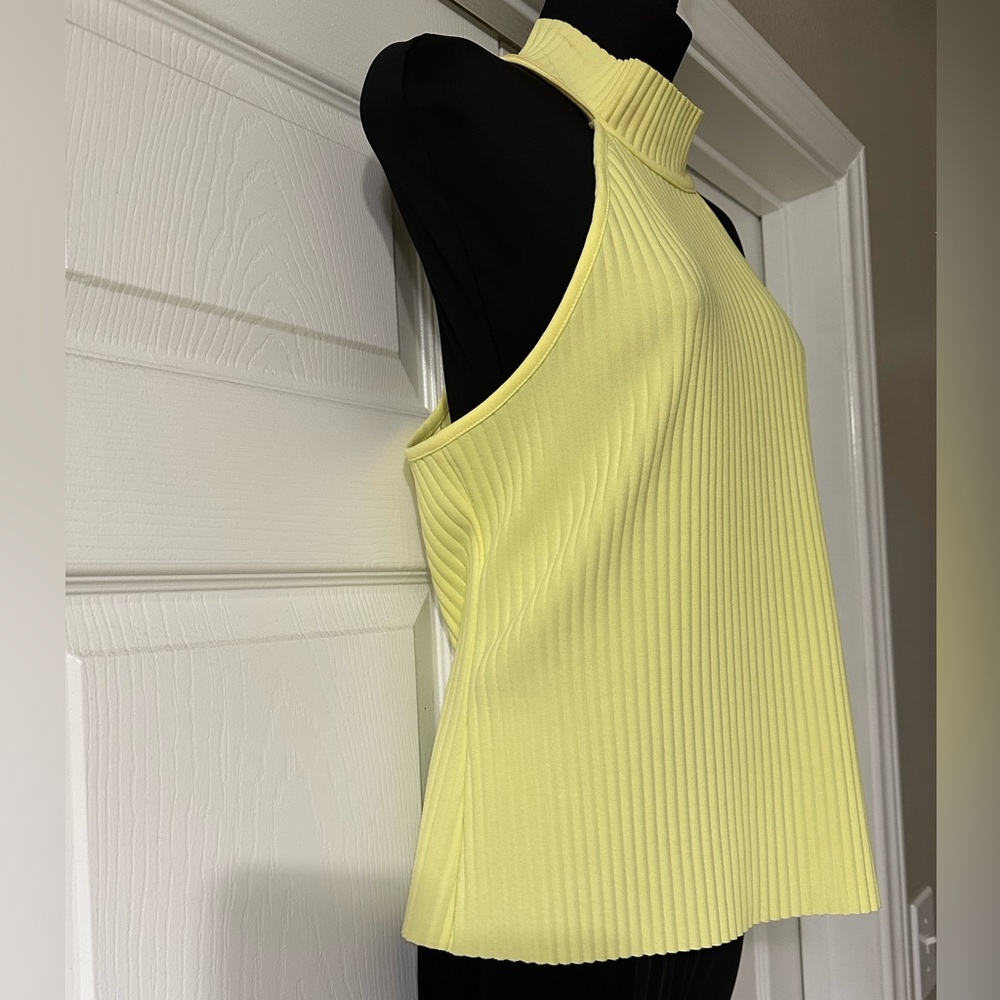 Marc New York. Andrew Marc High Neck Lemon Meringue Yellow Top. NWT!
Size: M - Picture 6 of 15